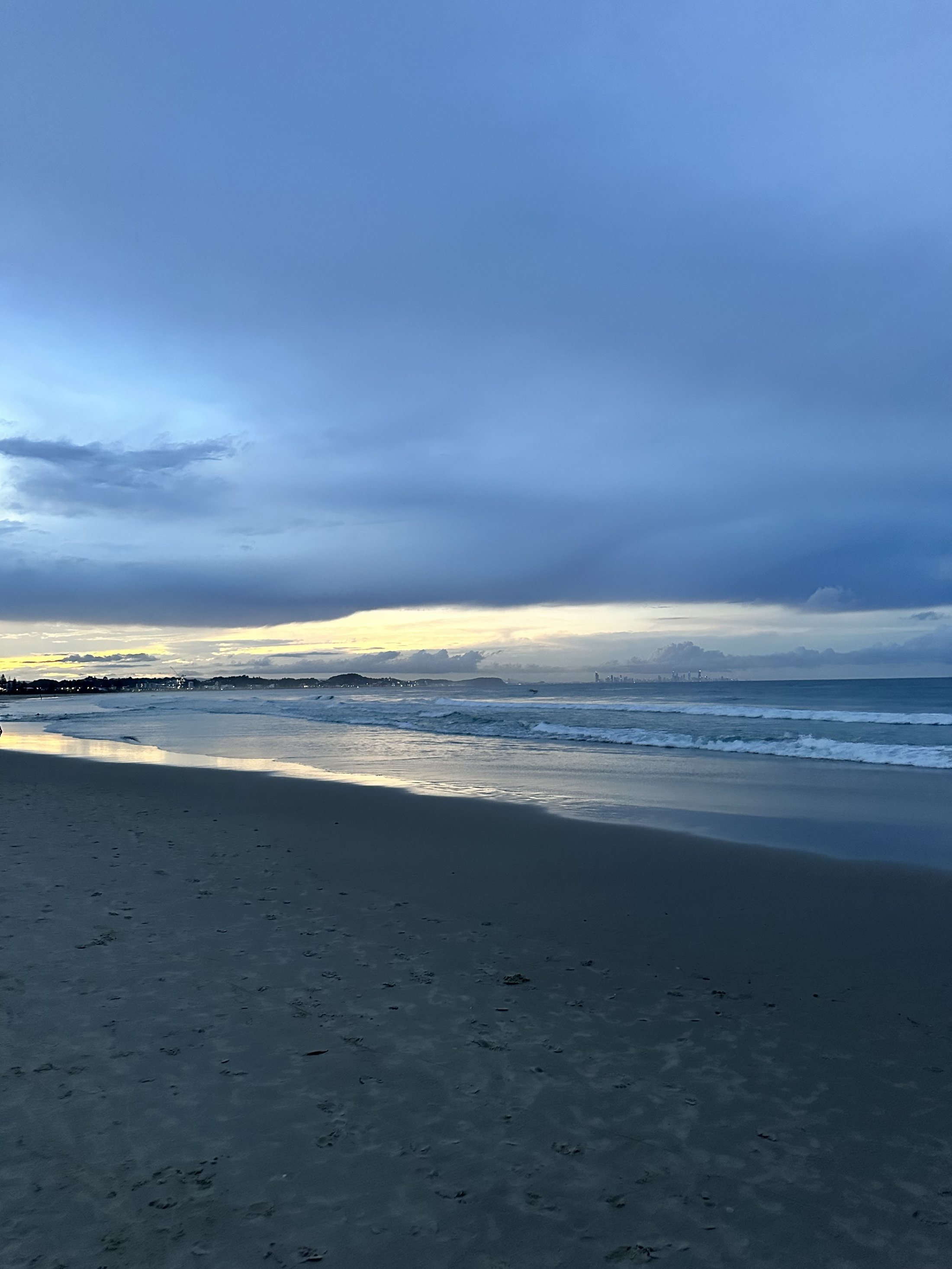 Dusk over the Queensland coast