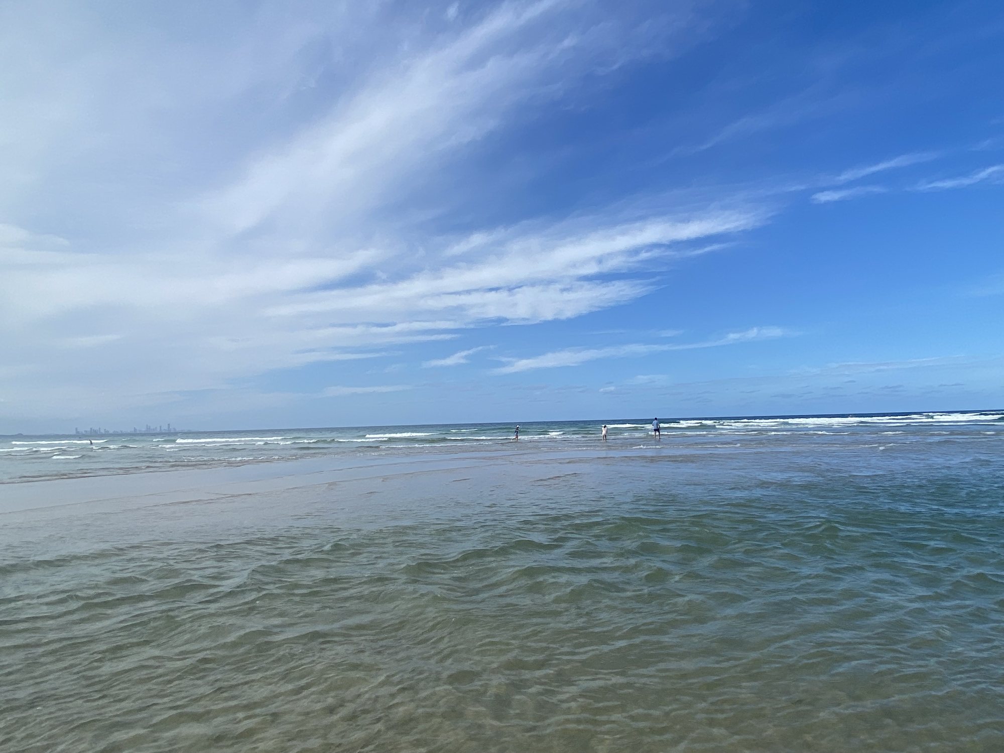 Surf and sky on the Queensland coast